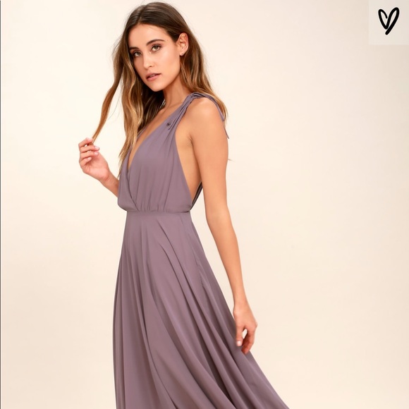 Lulus Dresses & Skirts - Lulus Dance the Night Away Dusty Purple Maxi Dress